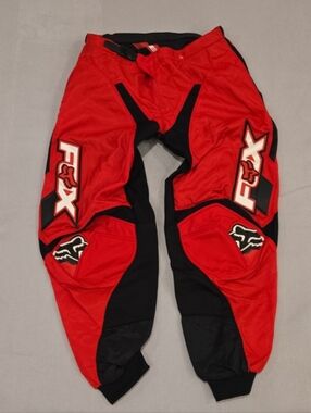 FOX 180 Racing Pants Men's Adult 36 Red Black MX Motocross